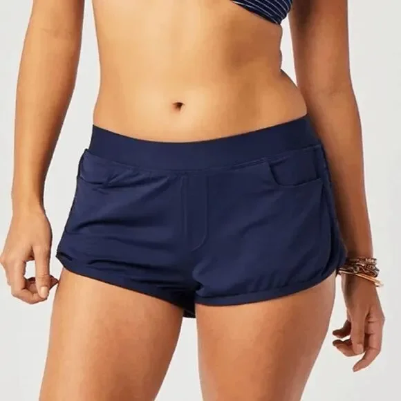 Carve Designs Lorenzo Swim Shorts Medium Navy Blue Bottoms Summer UPF NWT #h - Picture 1 of 10